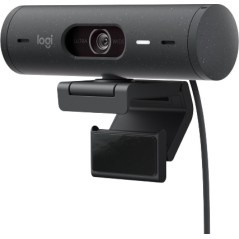 Logitech BRIO 500 1920x1080 Wired Webcam - Superior Clarity & Smart Features for Video Calls